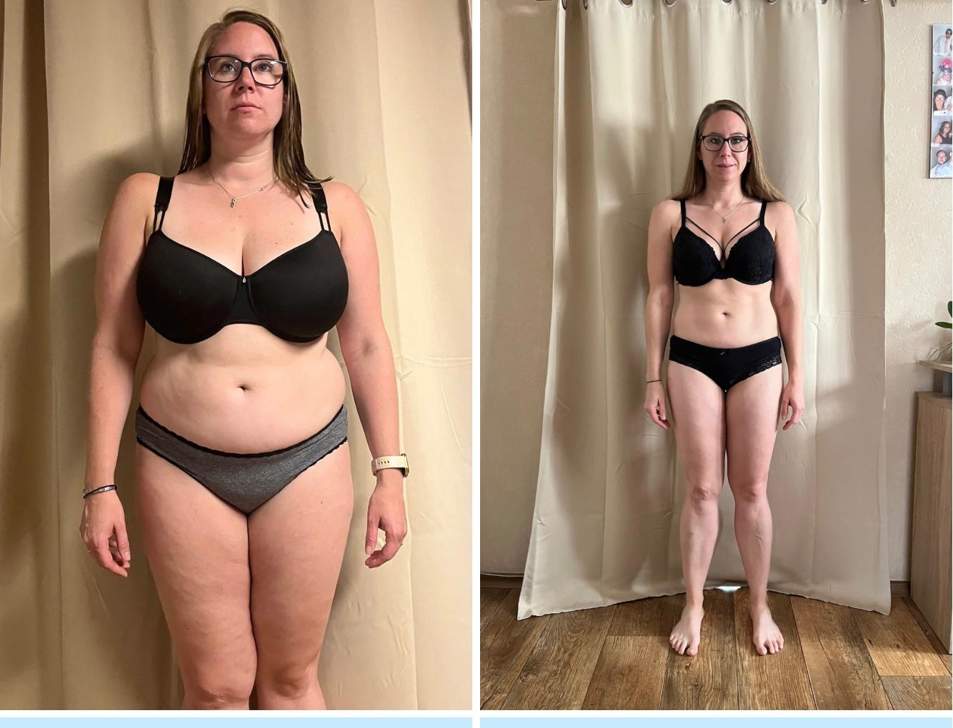 Before and after result of an LG Coaching client