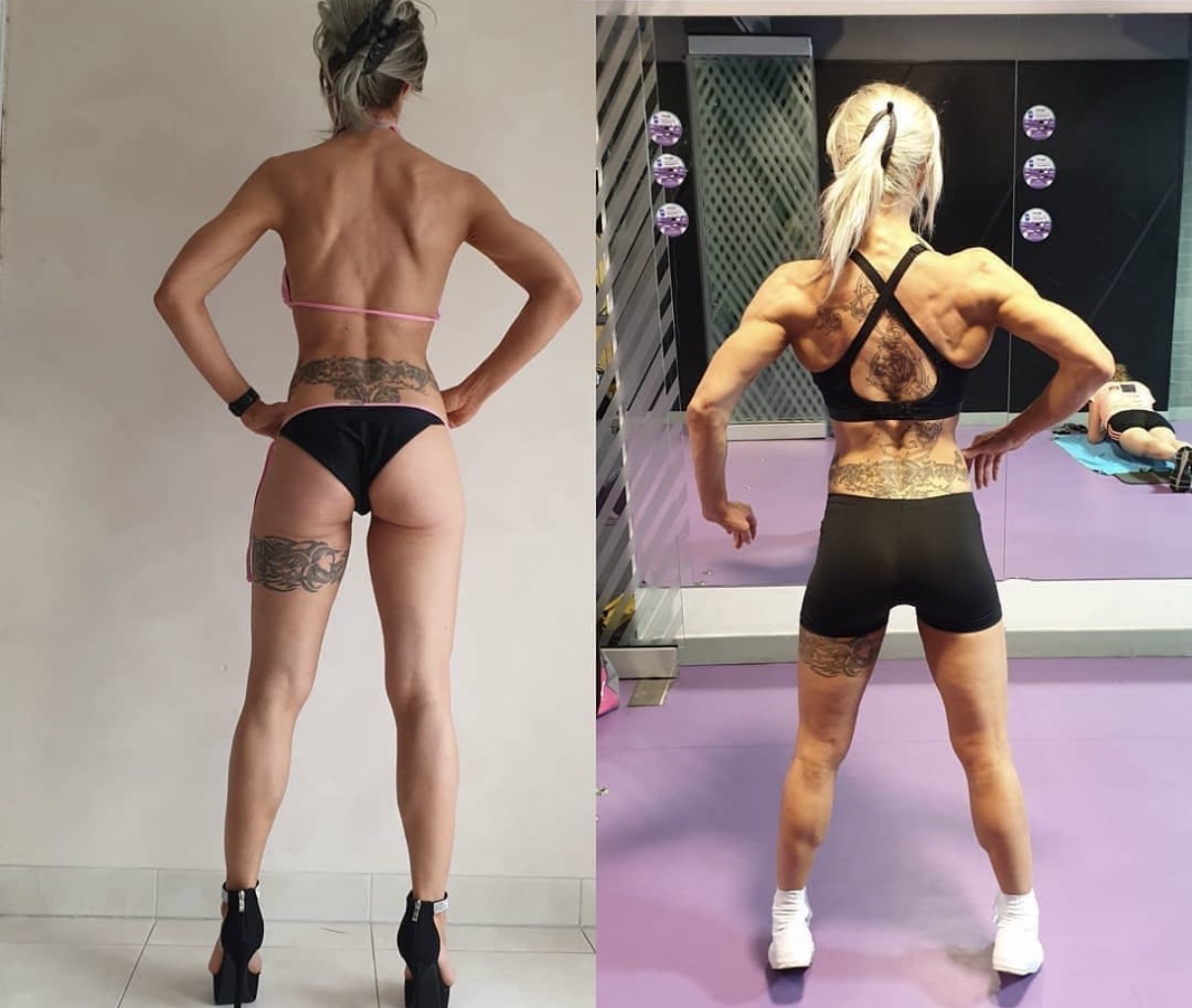 Before and after result of an LG Coaching client