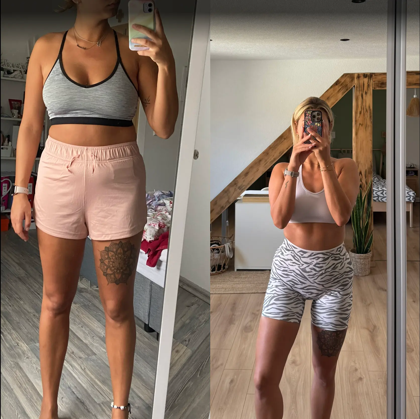 Before and after result of an LG Coaching client